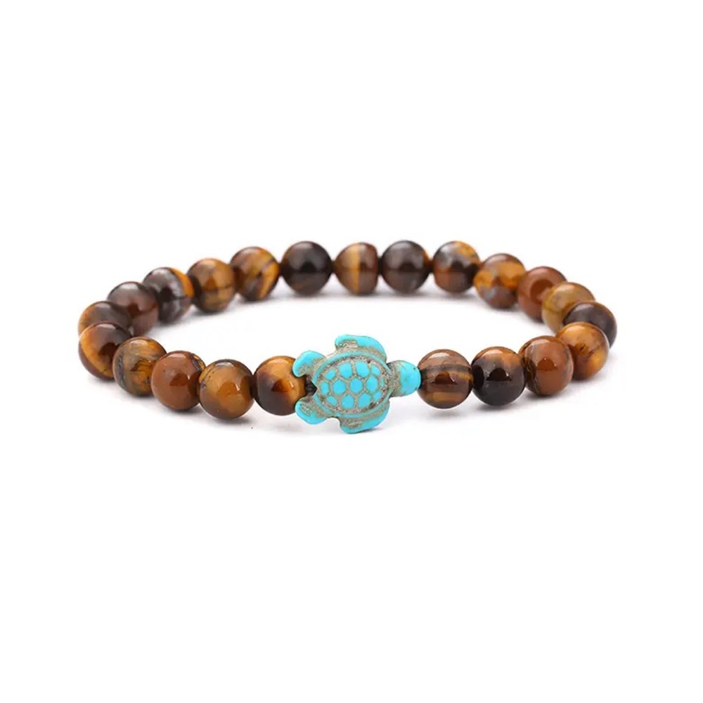 Sea Turtle Bracelet Turquoise Handmade Natural Stone Bracelet Jewelry